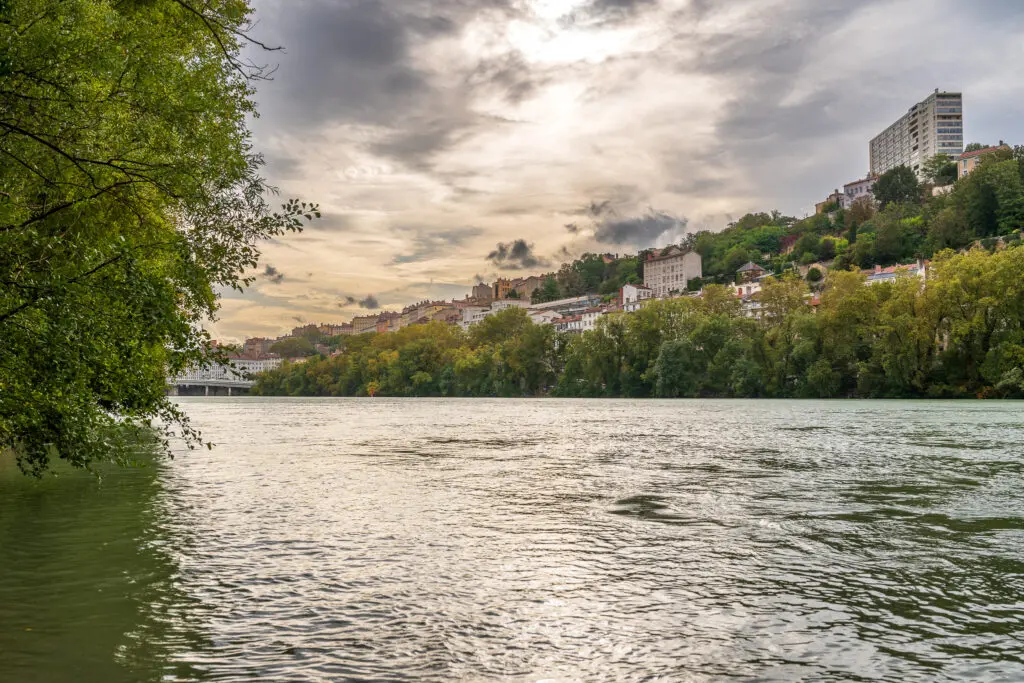 Le Rhône et la Croix-Rousse à Lyon